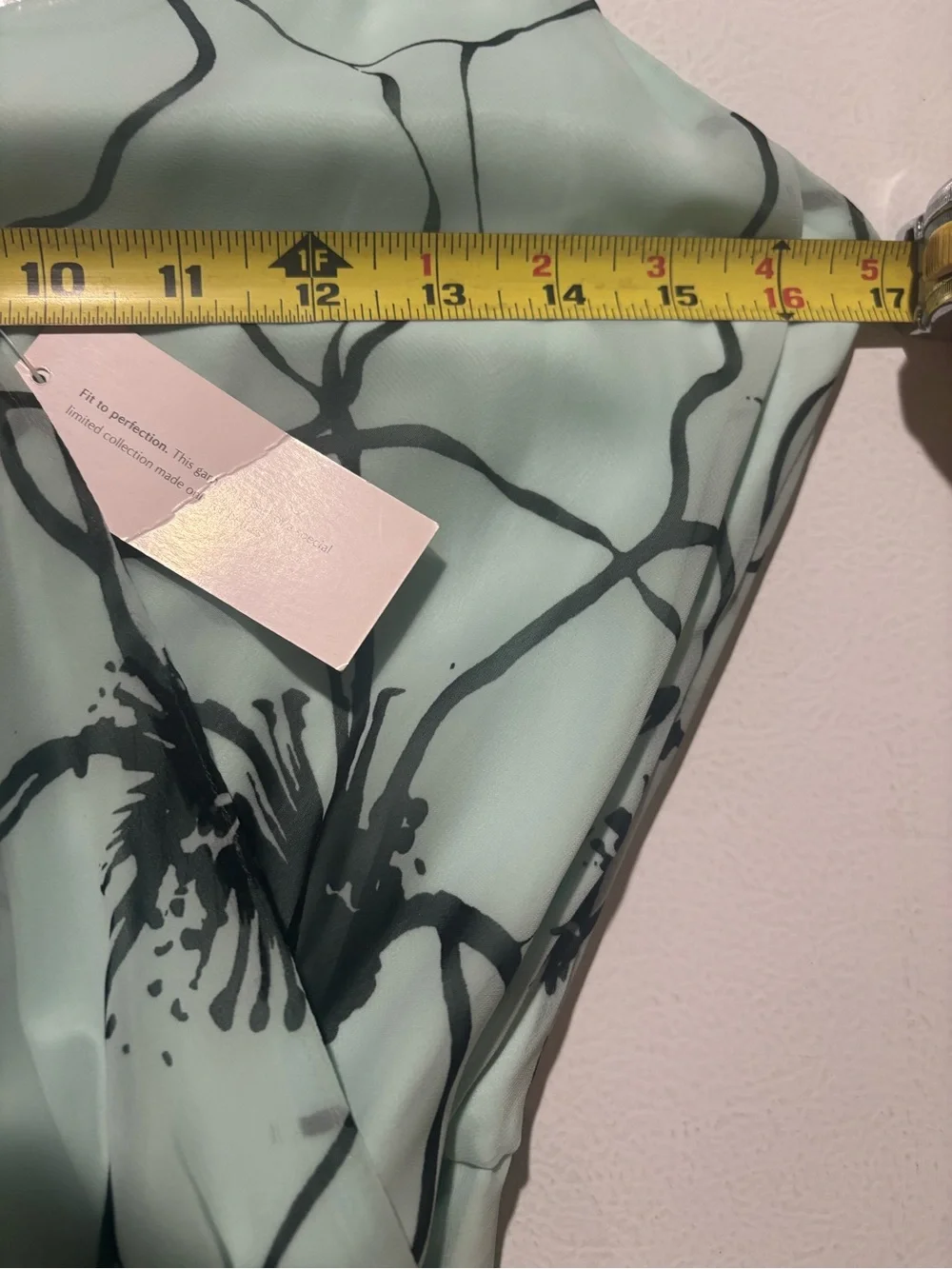 NWT Petite Banana Republic Mint and Black Ruffle Floral Maxi Dress - Picture 7 of 8